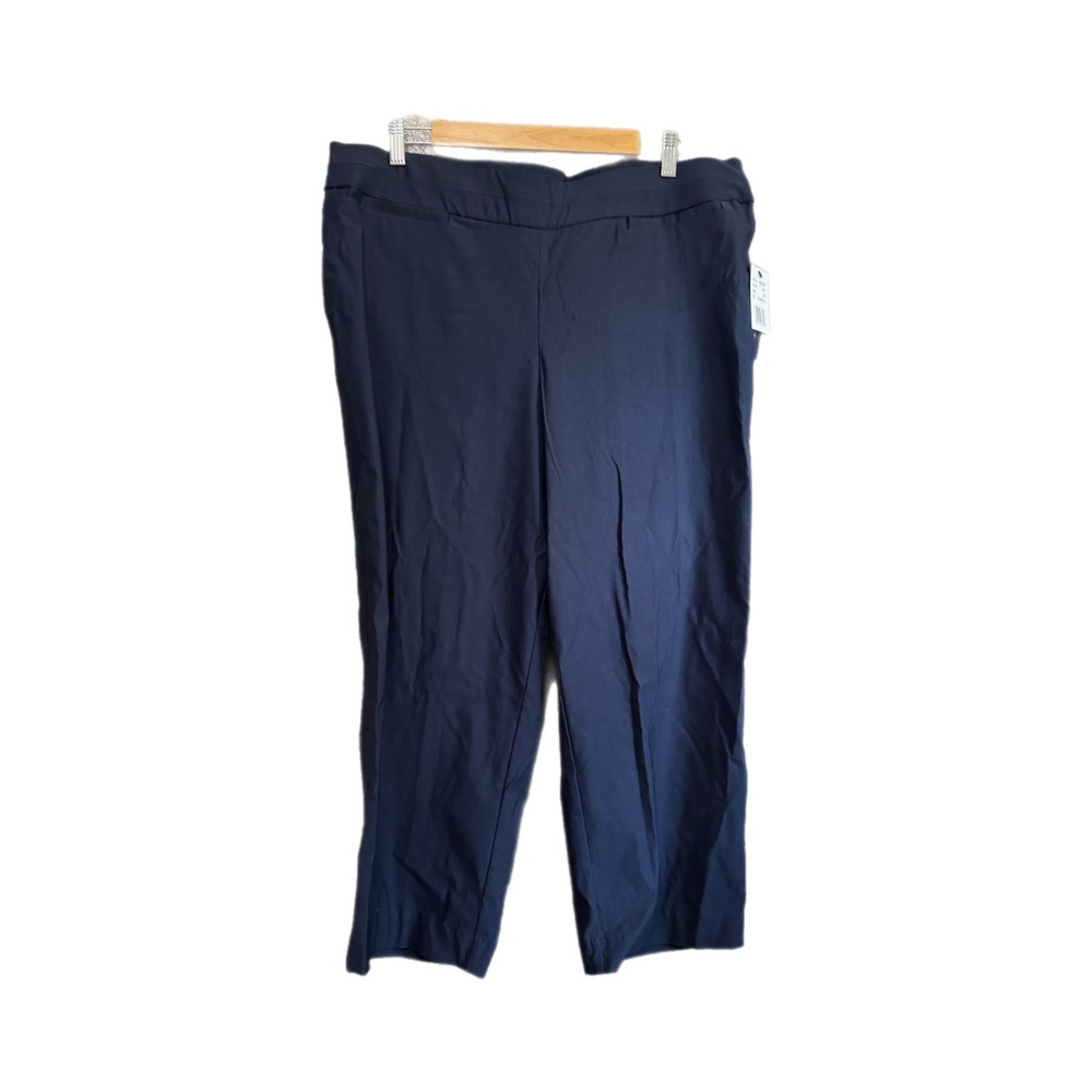 Violets & Roses Dress Pants Women 16W Navy New Straight Leg 929XHF2VR